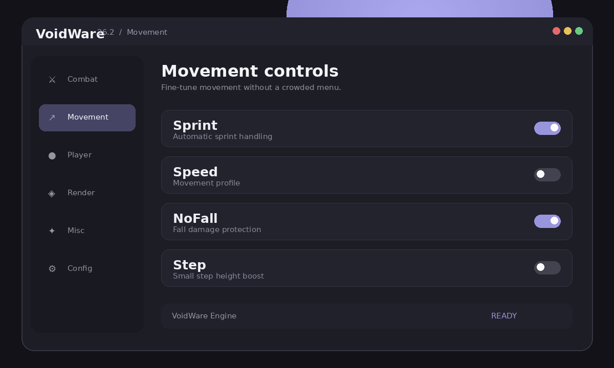 VoidWare Movement preview